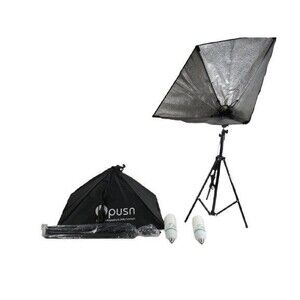 HPUSN Studio Lighting Tripod with 2 LED Bulbs – Photo & Video Light Stand Ki
